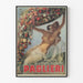 Vintage Poster Paglieri Flowers and Sensual Woman