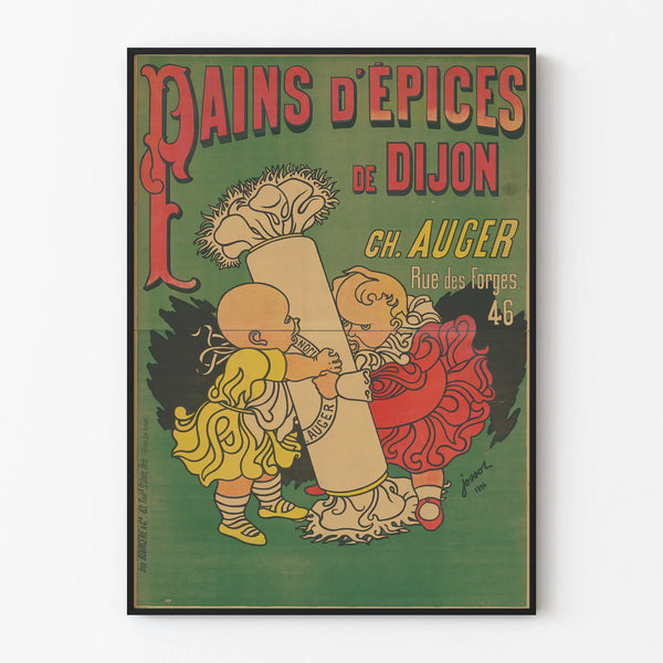 Vintage poster of Dijon gingerbread - Retro wall decoration