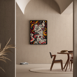 Pop Art Painting - Deconstructed Face | Art print Wall Decoration Painting poster copy
