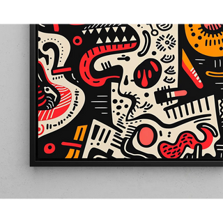 Pop Art Painting - Deconstructed Face | Art print Wall Decoration Painting poster copy