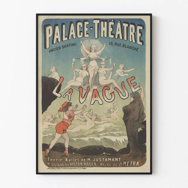 Vintage Poster Palace-Theatre La Vague 15 Rue Blanche