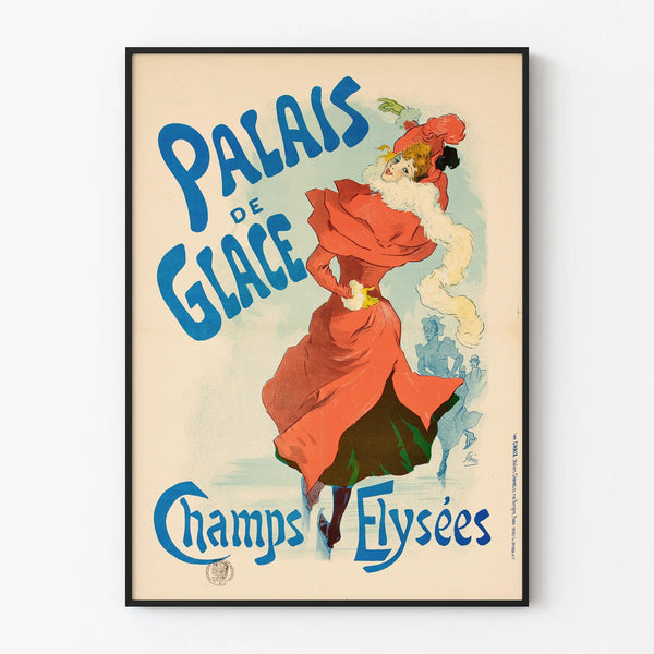 Vintage Poster Palais de Glace Champs Élysées - Retro Wall Decoration