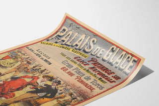 Vintage Poster Palais de Glace Ice Skating on Natural Ice