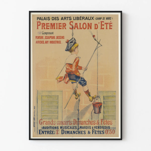 Vintage Poster for the First Summer Exhibition at the Palais des Arts Libéraux