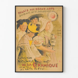 Vintage Poster for the National Ceramic Exhibition 1897 at the Palace of Fine Arts
