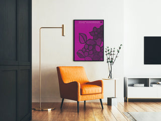 Poster Palette '61 Collection Art Nouveau Violet