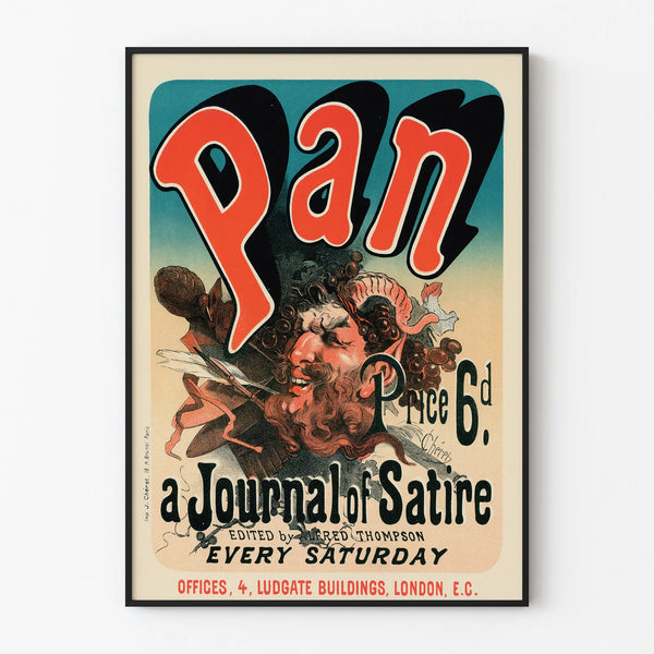Vintage Poster Pan Journal of Satire – Retro Wall Decoration