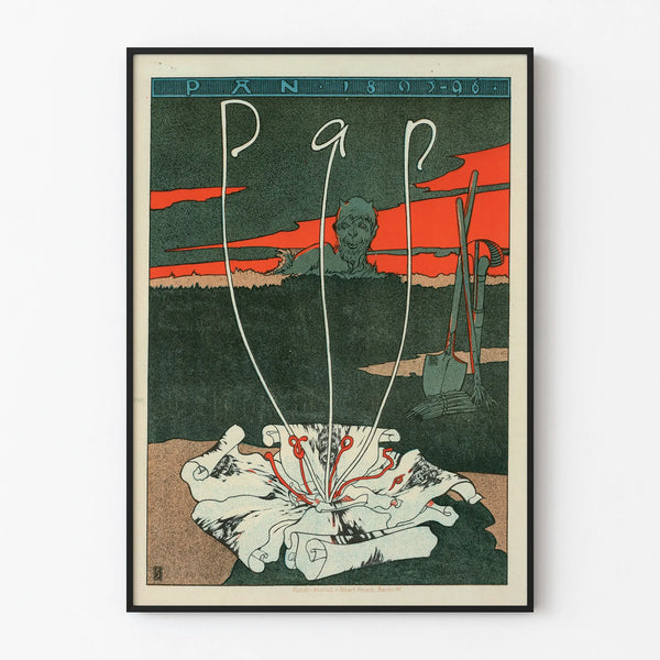 Vintage Pan Poster 1895-96 Artistic Wall Decoration
