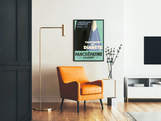 Vintage Poster for Pancreatine Laleuf Diabetes Treatment