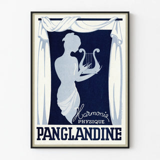 Vintage poster Panglandine Physical Harmony in blue