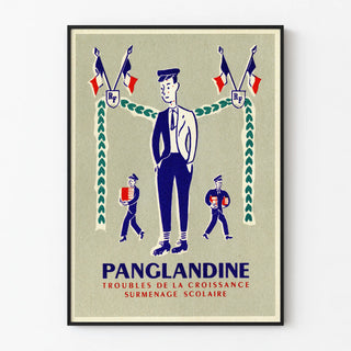 Vintage poster Panglandine school troubles