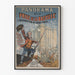 Vintage Poster of the Storming of the Bastille and Old Paris