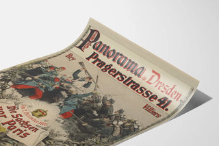 Vintage poster Panorama in Dresden Pragerstrasse 41