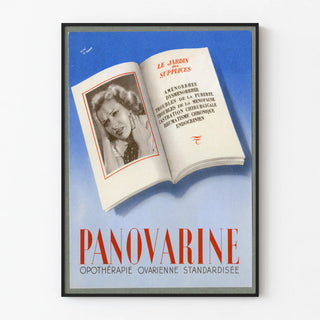 Vintage Advertising Poster Panovarine Ovarian Therapy
