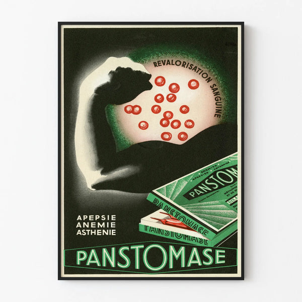 Vintage poster Panstomase medical wall decoration