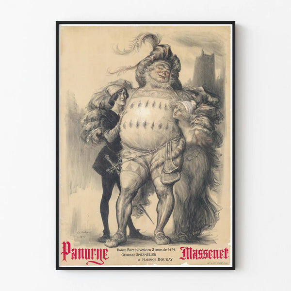 Vintage Poster Panurge - Theatrical Wall Decoration