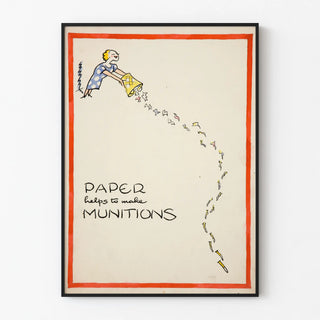 Vintage Paper Poster Helps to Make Munitions