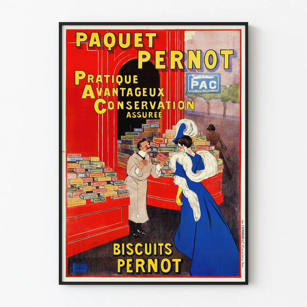 Vintage Poster for Pernot Biscuits Packaging Wall Decoration