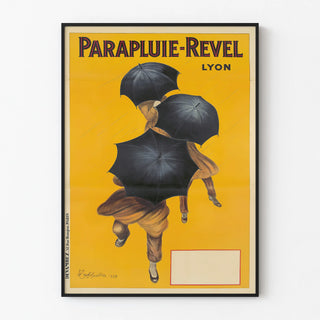 Vintage Poster of Parapluie-Revel with Yellow Background