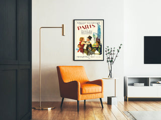 Vintage film poster of Paris by Edmund Goulding