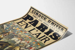 Vintage Poster of the Cirque d'Hiver Paris in the Air