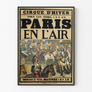 Vintage Poster of the Cirque d'Hiver Paris in the Air
