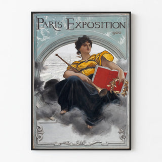 Vintage Paris Exhibition 1900 Poster