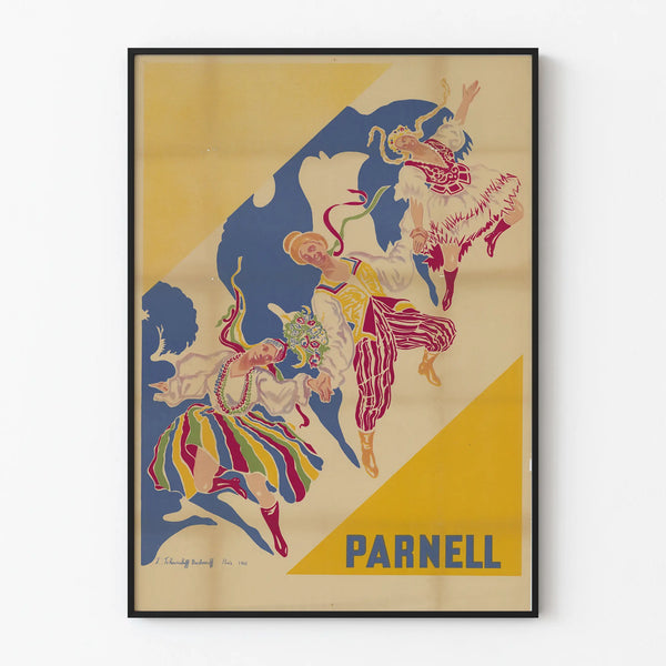 Vintage Poster of Folklore Dance Parnell 1935
