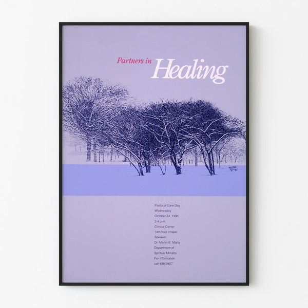 Decorative poster Partners in Healing for healing space