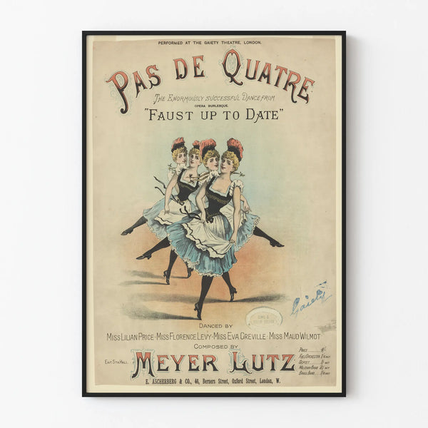 Vintage Poster Pas de Quatre - Wall Decoration Dance and Theater