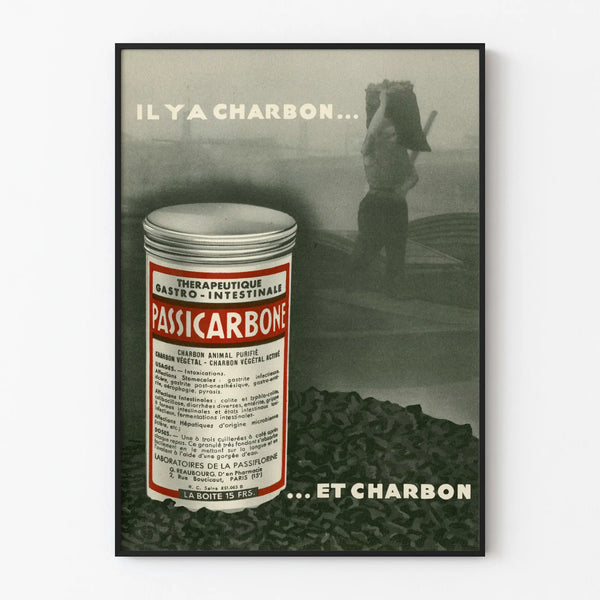 Vintage Advertising Poster Passicarbone - Retro Wall Decoration