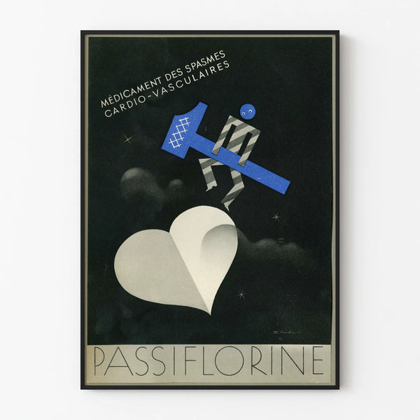 Vintage poster for Passiflorine, a cardiovascular medication