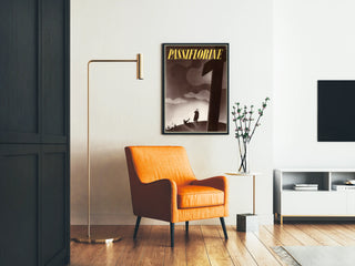 Retro Style Passiflorine Poster with Dramatic Flair