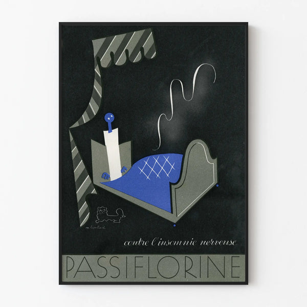 Vintage Poster Passiflorine Against Nervous Insomnia