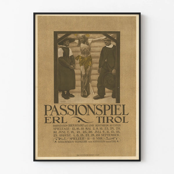 Vintage Poster Passionspiel Erl Tirol for Wall Decoration