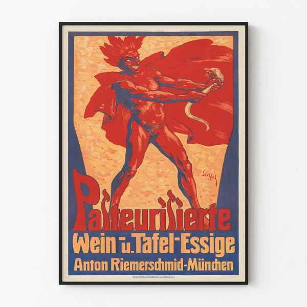 Vintage Poster: Pasteurizing Wine and Vinegar Anton Riemerschmid