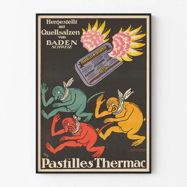Vintage Poster Pastilles Thermac - Retro Wall Decoration