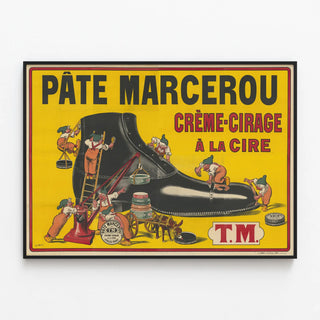 Vintage Poster Pâte Marcerou Cream-Glazing Wax — framed artwork on a wall