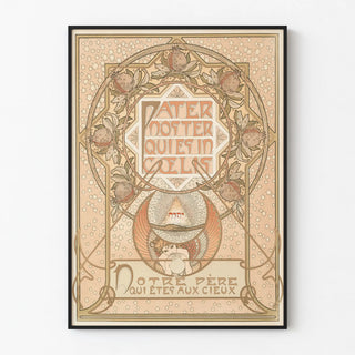 Art Nouveau Poster Pater Noster Wall Decoration Artem Legrand