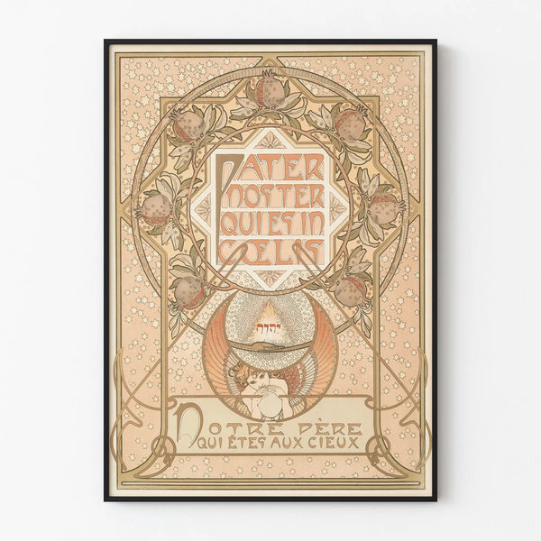 Art Nouveau Poster Pater Noster Wall Decoration Artem Legrand