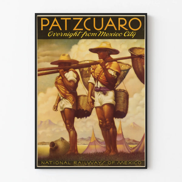 Vintage poster Patzcuaro – Night journey from Mexico City