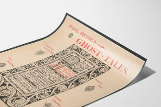 Vintage Poster Ghost Tales by Paul Heyse