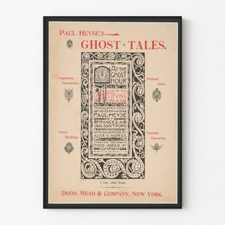 Vintage Poster Ghost Tales by Paul Heyse