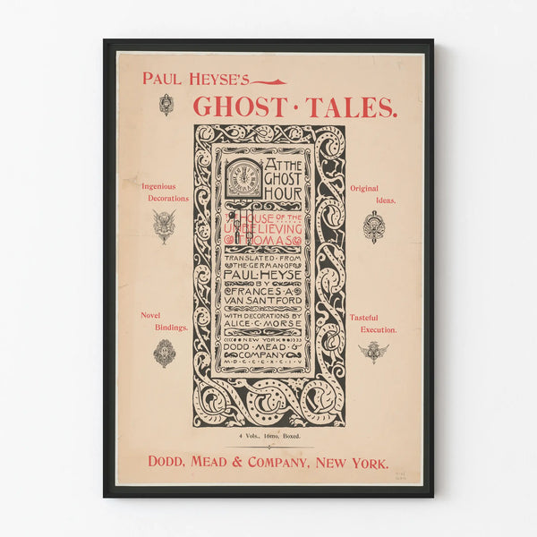 Vintage Poster Ghost Tales by Paul Heyse