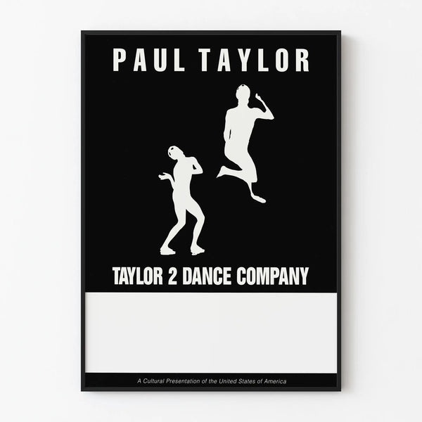 Minimalist Poster Paul Taylor Taylor 2 Dance Company