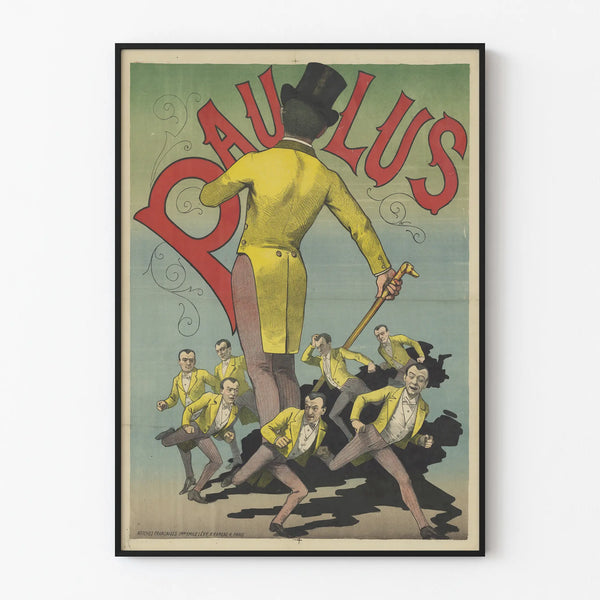 Vintage poster of Paulus dancer in yellow suit