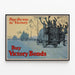 Vintage Poster Pave the Way to Victory Purchase of Victory Bonds — framed artwork on a wall