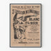 Vintage poster for the international exhibition of black and white in Paris 1888