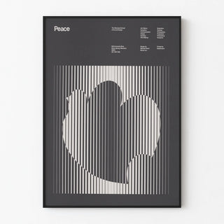 Peace Poster - Black and White Graphic Design