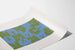 Peace Poster in Blue and Green - Graphic Wall Decoration